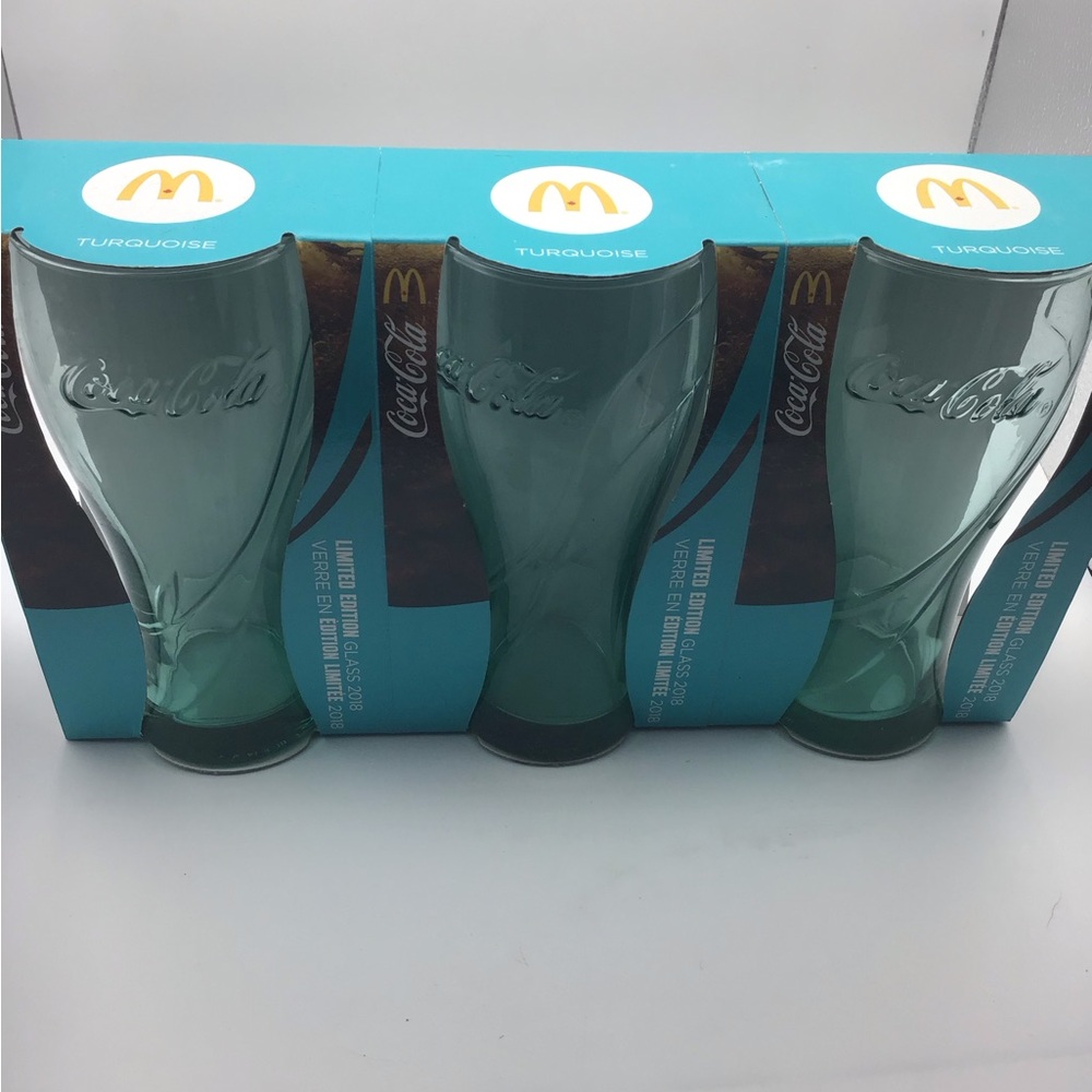 Set of 3 Coke-Cola glasses exclusively for McDonald’s